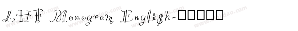 LHF Monogram English字体转换